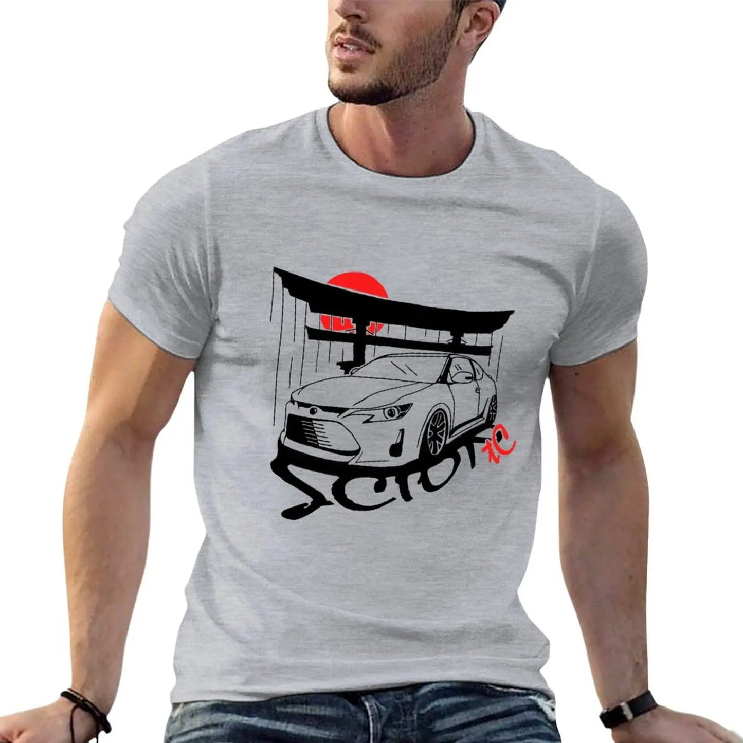 Scion tC Red and Black T-Shirt custom t shirt new edition graphic tees men