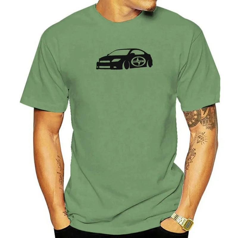 Scion TC Lowered Racing Lowered Custom Color T-Shirt