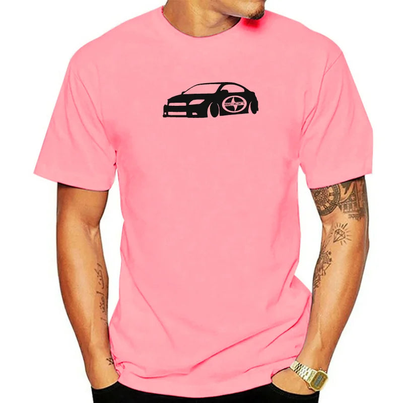 Scion TC Lowered Racing Lowered Custom Color T-Shirt